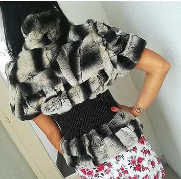 Ženska krznena prsluk-jaknica bez rukava. - Dizajn: kratke rukave na lalafo.rs — 2 Ženska krznena prsluk-jaknica bez rukava. - Dizajn: kratke rukave — 2