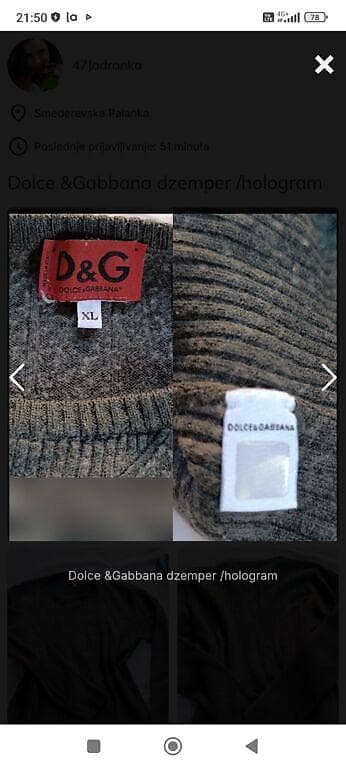 RASPRODAJA!!!D&G Dolce & Gabbana džemper - Model: muški na lalafo.rs — 3 RASPRODAJA!!!D&G Dolce & Gabbana džemper - Model: muški — 3