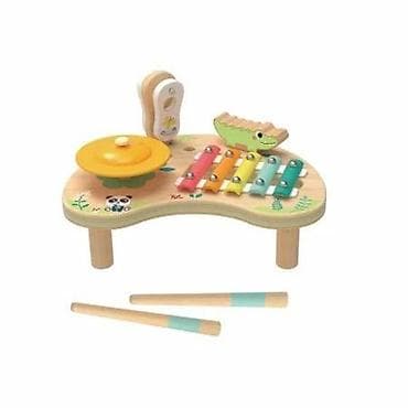 Drvena muzička igračka – mini muzička stanica za decu - Višenamenska na lalafo.rs Drvena muzička igračka – mini muzička stanica za decu - Višenamenska