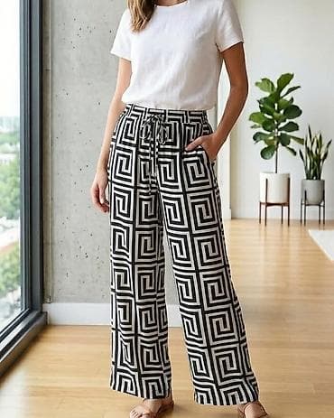Pantalone sarene u cetiri razlicita dizajna u crno/bele kombinacije na lalafo.rs Pantalone sarene u cetiri razlicita dizajna u crno/bele kombinacije