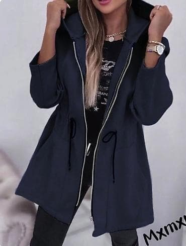 Ženska dugačka duks jakna sa kapuljačom i rajsferšlusom - Kroj at lalafo.rs — 5 Ženska dugačka duks jakna sa kapuljačom i rajsferšlusom - Kroj — 5