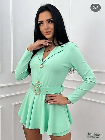 Kobinezon - Kroj: struk naglašen širokim, podesivim pojasom sa at lalafo.rs — 2 Kobinezon - Kroj: struk naglašen širokim, podesivim pojasom sa — 2