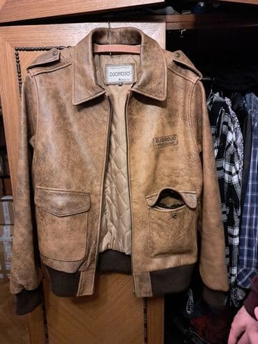 Kožna jakna Prava koža, 2XL, bоја - Braon na lalafo.rs Kožna jakna Prava koža, 2XL, bоја - Braon