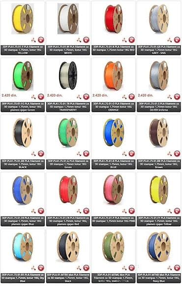 eko koza sa: PLA filament za 3D štampače – 1,75 mm, kalem 1 kg - Materijal: PLA at lalafo.rs — 2 eko koza sa: PLA filament za 3D štampače – 1,75 mm, kalem 1 kg - Materijal: PLA — 2