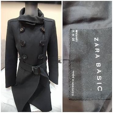 ZARA BASIC ženski kaput, model sa dvorednim kopčanjem i kaišem. - na lalafo.rs — 2 ZARA BASIC ženski kaput, model sa dvorednim kopčanjem i kaišem. - — 2