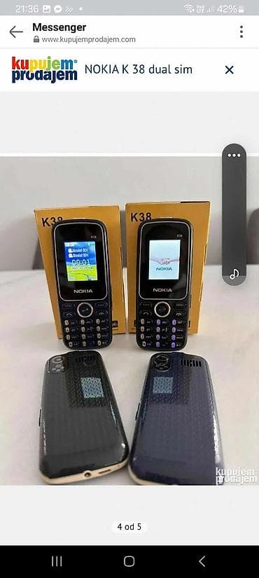 Nokia K38 mobilni telefon sa Dual SIM podrškom, idealan za korisnike na lalafo.rs — 5 Nokia K38 mobilni telefon sa Dual SIM podrškom, idealan za korisnike — 5