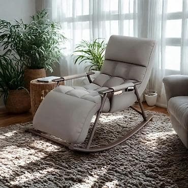 Ljuljaška fotelja sa naslonom za noge – ergonomski ležerni naslonjač na lalafo.rs — 4 Ljuljaška fotelja sa naslonom za noge – ergonomski ležerni naslonjač — 4