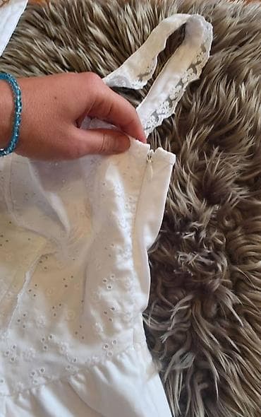 dve suknje po: Bershka bela letnja haljina na tregere - Model: mini/kratka haljina at lalafo.rs — 5 dve suknje po: Bershka bela letnja haljina na tregere - Model: mini/kratka haljina — 5