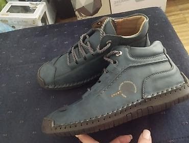 Muške casual patike – kožne, plavo‑zelene - Materijal: meka prirodna na lalafo.rs — 5 Muške casual patike – kožne, plavo‑zelene - Materijal: meka prirodna — 5