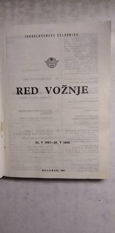Sport & Hobby: Knjiga:Red voznje 1987/88 god. 21 cm.400+16 str. avio, ocuvana at lalafo.rs — 2 Sport & Hobby: Knjiga:Red voznje 1987/88 god. 21 cm.400+16 str. avio, ocuvana — 2