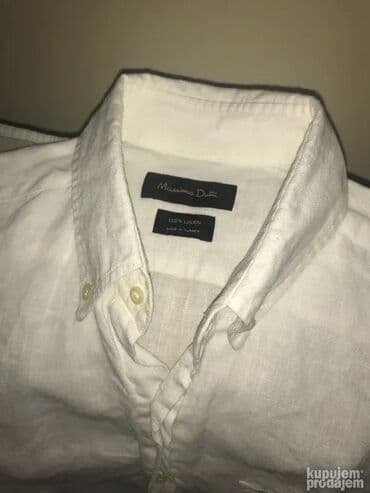 Košulja Na duge rukave, L, M, Massimo Dutti, bоја - Bela, Lan na lalafo.rs Košulja Na duge rukave, L, M, Massimo Dutti, bоја - Bela, Lan