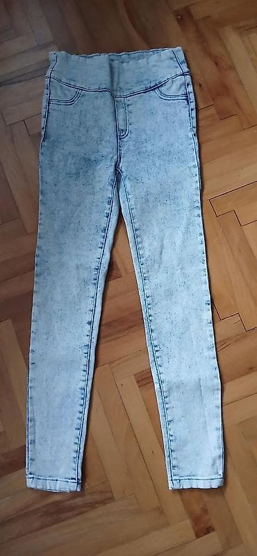 Ženske helanke u džins stilu (jeggings) - Boja: svetlo ispran/acid na lalafo.rs — 1 Ženske helanke u džins stilu (jeggings) - Boja: svetlo ispran/acid — 1