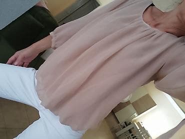 zenske broj: Elegantna ženska bluza od laganog, u nežno bež/ puder nijansi. - at lalafo.rs — 5 zenske broj: Elegantna ženska bluza od laganog, u nežno bež/ puder nijansi. - — 5