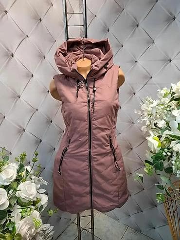 Ženska zimska prsluk-haljina sa kapuljačom - Model: duži, bez rukava na lalafo.rs Ženska zimska prsluk-haljina sa kapuljačom - Model: duži, bez rukava