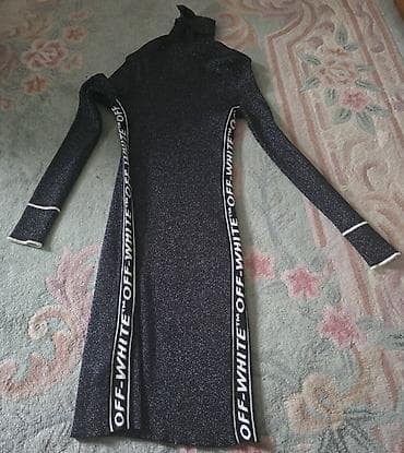 OFF-WHITE original haljina, sa srebrnim nitima, rolka, sa strane pise na lalafo.rs — 4 OFF-WHITE original haljina, sa srebrnim nitima, rolka, sa strane pise — 4