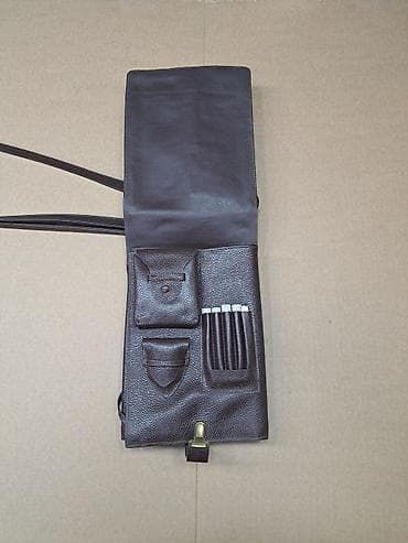 Kožna torbica/organizer preko ramena – tamno braon - Materijal na lalafo.rs — 2 Kožna torbica/organizer preko ramena – tamno braon - Materijal — 2