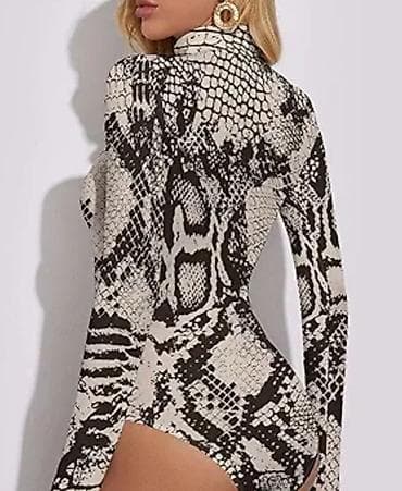 Bodi sa snake printom S - Model: ženski bodi sa dugim rukavima - na lalafo.rs — 2 Bodi sa snake printom S - Model: ženski bodi sa dugim rukavima - — 2