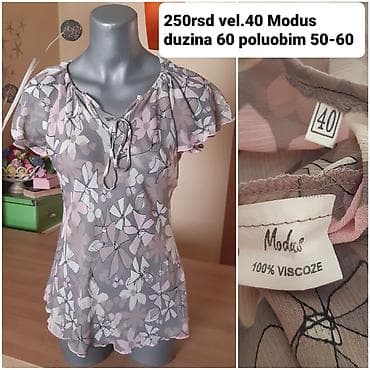 Modus ženska bluza, veličina 40. - Materijal: 100% viskoza (lagana i na lalafo.rs Modus ženska bluza, veličina 40. - Materijal: 100% viskoza (lagana i