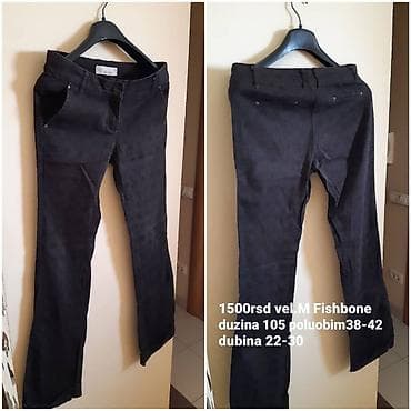 Fishbone ženske pantalone – vel. M - Model: klasične pantalone sa na lalafo.rs — 1 Fishbone ženske pantalone – vel. M - Model: klasične pantalone sa — 1