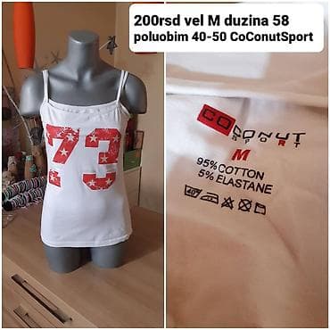 Ženska sportska majica na bretele CoConut Sport. - Boja: bela - na lalafo.rs — 1 Ženska sportska majica na bretele CoConut Sport. - Boja: bela - — 1