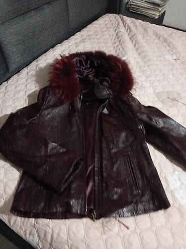 Ženska kožna jakna sa kapuljačom i krznom - Materijal: prirodna koža na lalafo.rs — 4 Ženska kožna jakna sa kapuljačom i krznom - Materijal: prirodna koža — 4