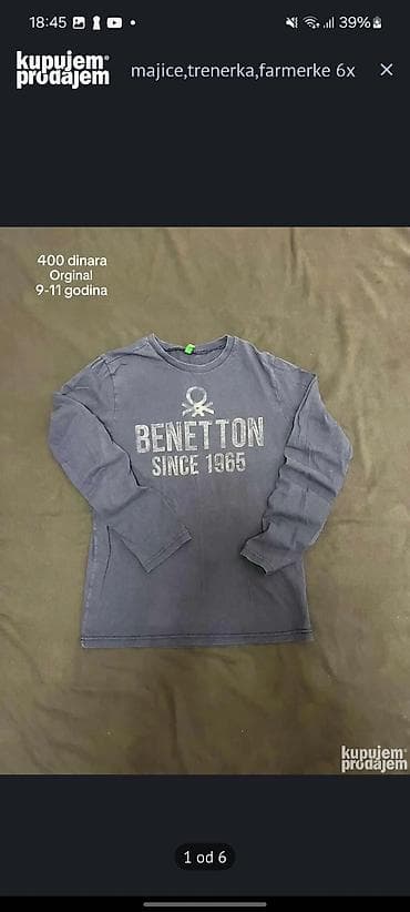 Benetton, Okrugli izrez na lalafo.rs Benetton, Okrugli izrez