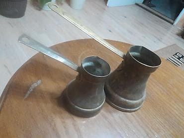 Dve džezve za kafu/rahatlokum – klasični bakarni/mesingani model sa na lalafo.rs — 1 Dve džezve za kafu/rahatlokum – klasični bakarni/mesingani model sa — 1