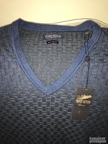 Original Franco Bettoni dzemper XXL NOV 100% cotton Ramena 54cm na lalafo.rs — 1 Original Franco Bettoni dzemper XXL NOV 100% cotton Ramena 54cm — 1