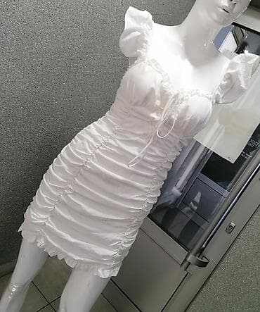 Predivna bela Namreškana haljina Odgovara Vel S M Divan model Jednom na lalafo.rs — 7 Predivna bela Namreškana haljina Odgovara Vel S M Divan model Jednom — 7