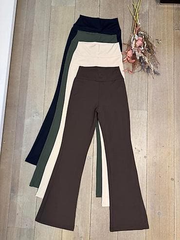 Ženske rasparane helanke/široke joga pantalone sa visokim strukom - na lalafo.rs — 1 Ženske rasparane helanke/široke joga pantalone sa visokim strukom - — 1