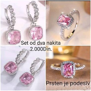 Elegantni posrebreni set nakit sa žigom S925 od hirurskog čelika na lalafo.rs Elegantni posrebreni set nakit sa žigom S925 od hirurskog čelika