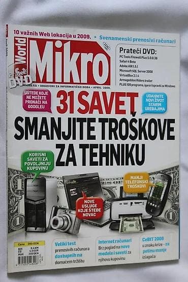 PC WORLD MIKRO APRIL 2009. | PC World Mikro April 2009. Časopis koji na lalafo.rs PC WORLD MIKRO APRIL 2009. | PC World Mikro April 2009. Časopis koji