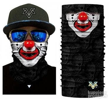 3D Marama Klovn (clown) balaclava, face mask, bandana, cap na lalafo.rs — 1 3D Marama Klovn (clown) balaclava, face mask, bandana, cap — 1