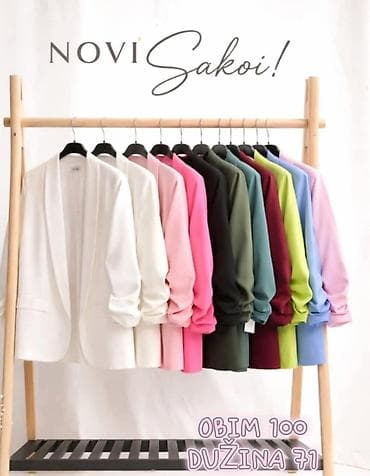 Novi ženski sakoi – elegantan, lagan kroj bez kopčanja, sa blago na lalafo.rs Novi ženski sakoi – elegantan, lagan kroj bez kopčanja, sa blago