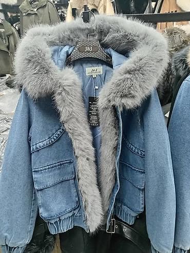 Ženska kratka teksas jakna sa krznom S M L - Materijal: čvrst na lalafo.rs — 4 Ženska kratka teksas jakna sa krznom S M L - Materijal: čvrst — 4