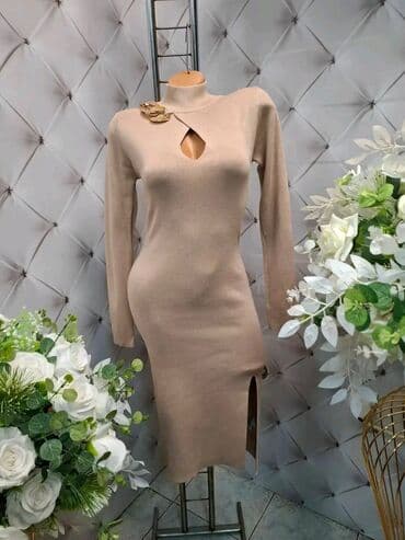 Pletene ženske haljine s dugim rukavima i rol-kragnom - Kroj na lalafo.rs Pletene ženske haljine s dugim rukavima i rol-kragnom - Kroj