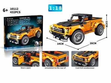 Radne mašine: Konstrukcioni set KIYUI Tech Geek – pickup/SUV model 1:18 - Model na lalafo.rs — 1 Radne mašine: Konstrukcioni set KIYUI Tech Geek – pickup/SUV model 1:18 - Model — 1