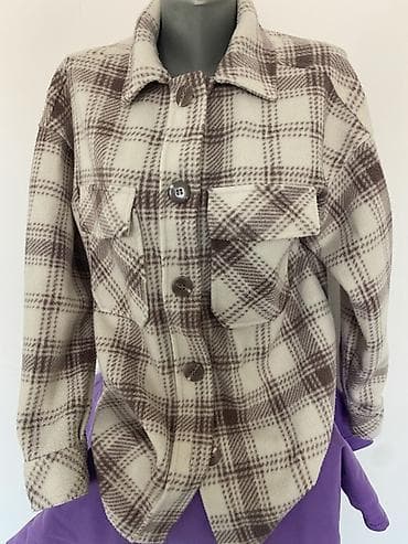 Flanelska košulja-jakna u kariranom dezenu. - Materijal: mekani na lalafo.rs Flanelska košulja-jakna u kariranom dezenu. - Materijal: mekani
