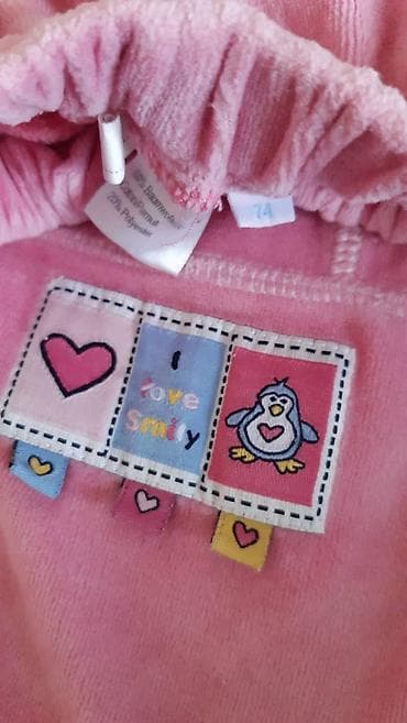 Dečije plišane pantalone za bebe, roze boje, veličina 74. Mekan, topao na lalafo.rs — 2 Dečije plišane pantalone za bebe, roze boje, veličina 74. Mekan, topao — 2