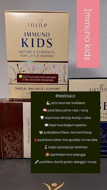Beauty & Care: LifeUp prirodni dodaci ishrani – Immuno Kids, Reset i Rise - Immuno at lalafo.rs — 3 Beauty & Care: LifeUp prirodni dodaci ishrani – Immuno Kids, Reset i Rise - Immuno — 3