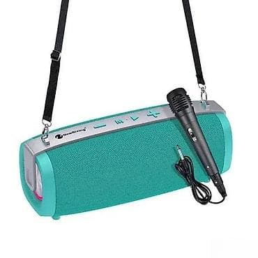 Prijenosni Bluetooth zvučnik sa mikrofonom – karaoke/party set - na lalafo.rs Prijenosni Bluetooth zvučnik sa mikrofonom – karaoke/party set -