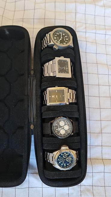 Putni kofer/etui za ručne satove – kapacitet 5 komada - Tvrda na lalafo.rs — 4 Putni kofer/etui za ručne satove – kapacitet 5 komada - Tvrda — 4