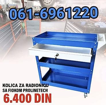 Metalna servisna kolica za radionicu - Robusna čelična konstrukcija na lalafo.rs — 2 Metalna servisna kolica za radionicu - Robusna čelična konstrukcija — 2