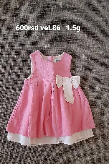 Dečija haljina Scamp – veličina 86 - Boja: roze sa belim na lalafo.rs — 1 Dečija haljina Scamp – veličina 86 - Boja: roze sa belim — 1