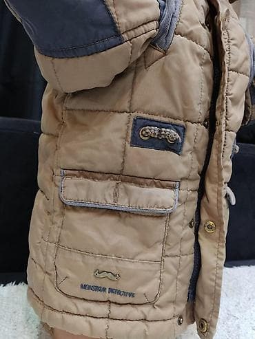 Dečja zimska jakna sa kapuljačom - Boja: bež sa sivim detaljima - na lalafo.rs — 5 Dečja zimska jakna sa kapuljačom - Boja: bež sa sivim detaljima - — 5