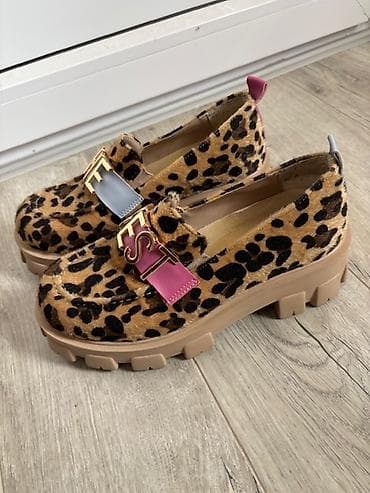 Ženske loafer cipele sa animal printom (leopard) i masivnim đonom. - at lalafo.rs — 3 Ženske loafer cipele sa animal printom (leopard) i masivnim đonom. - — 3