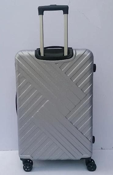 Travel suitcases and bags: Tvrdi kofer na točkiće – srebrni - Materijal: čvrsta ABS/plastika sa at lalafo.rs — 6 Travel suitcases and bags: Tvrdi kofer na točkiće – srebrni - Materijal: čvrsta ABS/plastika sa — 6