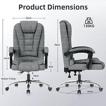 Office Furniture: Ergonomska kancelarijska stolica – tkanina, siva - Ergonomski dizajn at lalafo.rs — 6 Office Furniture: Ergonomska kancelarijska stolica – tkanina, siva - Ergonomski dizajn — 6