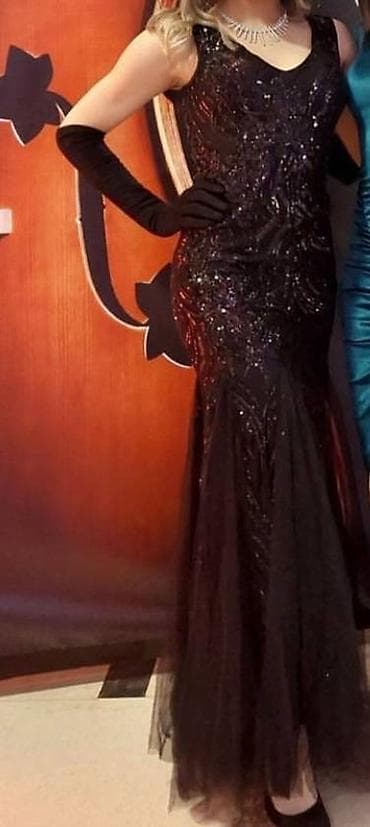 Elegantna crna večernja haljina – sirena kroj - Boja: crna - Kroj na lalafo.rs — 5 Elegantna crna večernja haljina – sirena kroj - Boja: crna - Kroj — 5