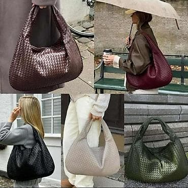 💥Eko koza💥 Ženska pletena hobo torba preko ramena - Model: mekana na lalafo.rs — 2 💥Eko koza💥 Ženska pletena hobo torba preko ramena - Model: mekana — 2